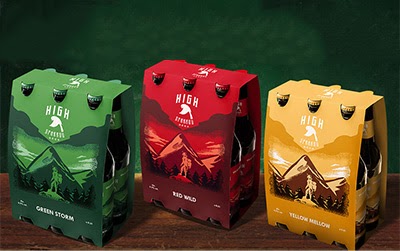 High Sparrow Beer 6 pack packaging