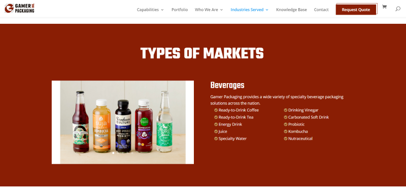 Gamer Packaging also focuses on extra service and support - beverage-packaging-suppliers