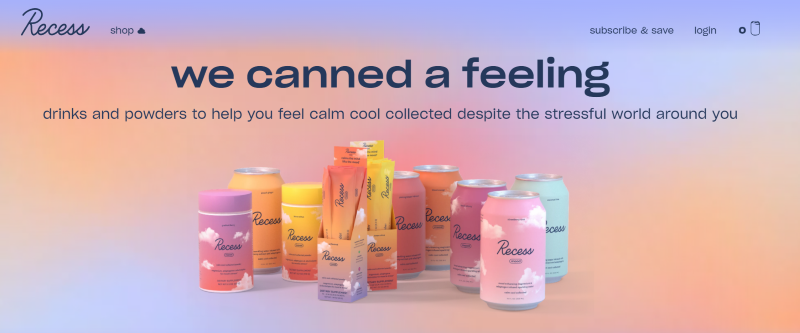 Recess drink helps people find to relax and calm feeling