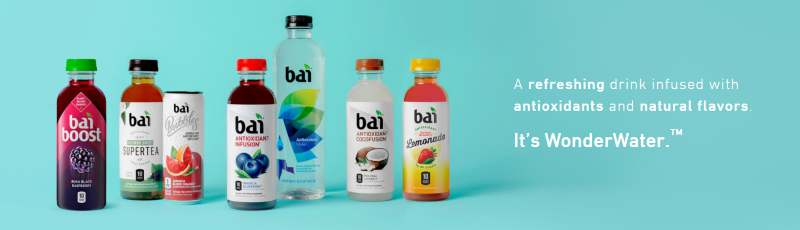 Bai is a line of antioxidant-infused beverages packed with natural flavor and no artificial sweeteners