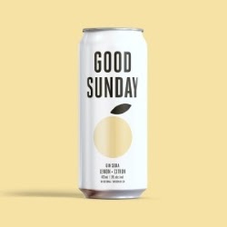 Good Sunday's lemon gin soda - new drinks