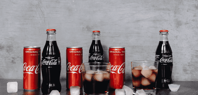 A cup of Carbonated soft drinks