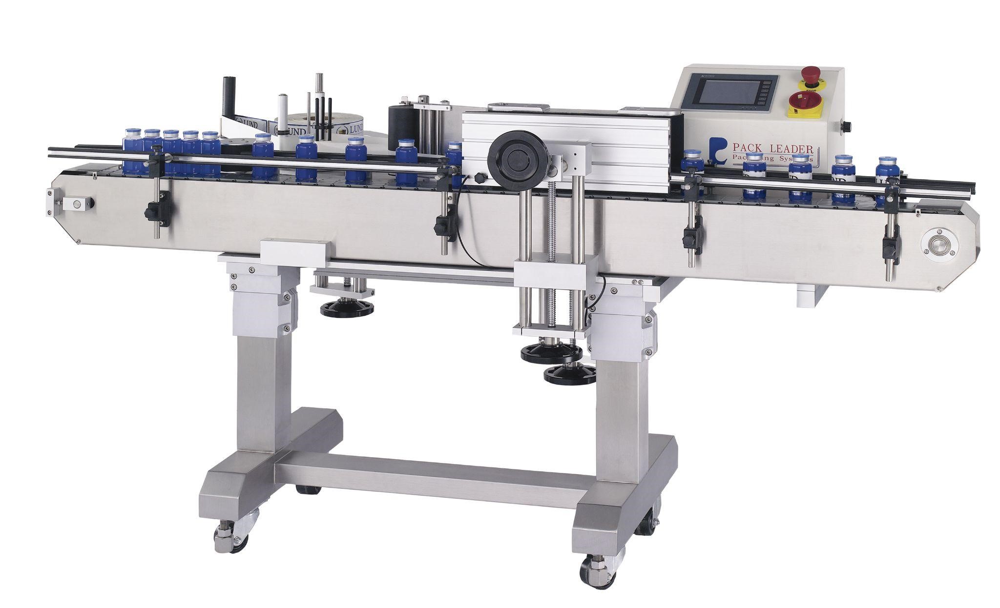 A labeling machine - bottled water production line