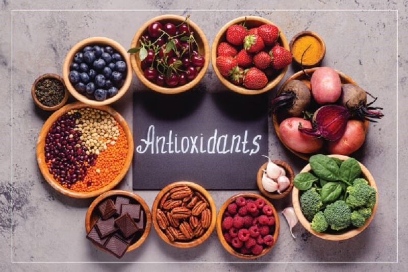 Antioxidants bring healthy cells and mind