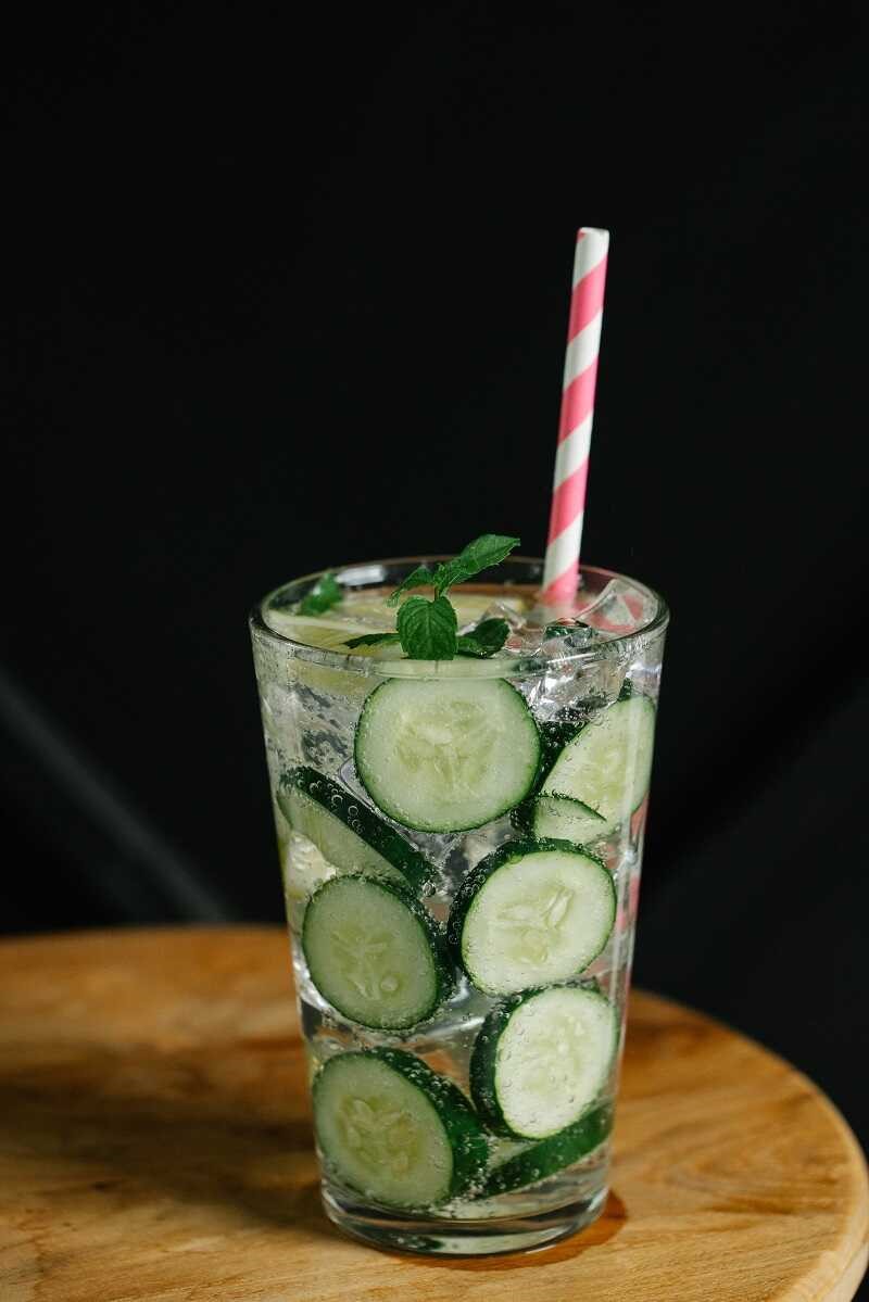 Cucumber Mint is good for maintaining fluid and mineral balance in your body - drinks to cleanse your system