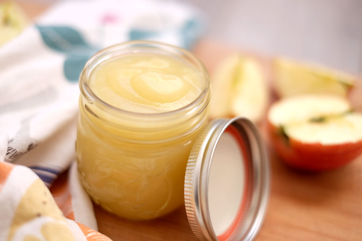 Apple puree tastes great