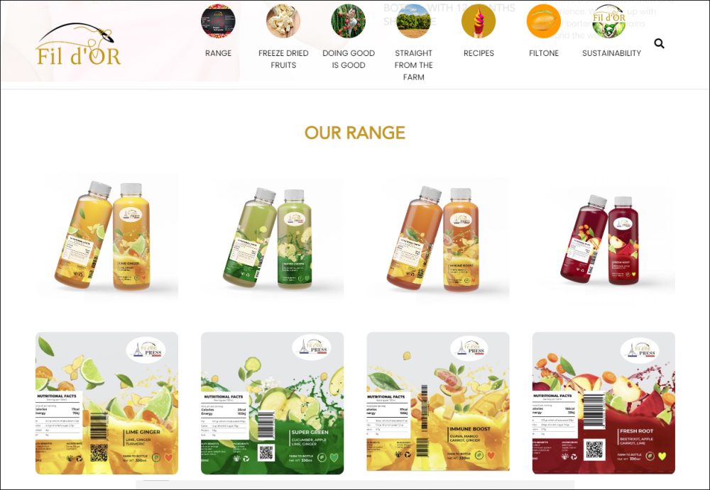 Fil d'OR Co., Ltd - Fruit Juice Manufacture