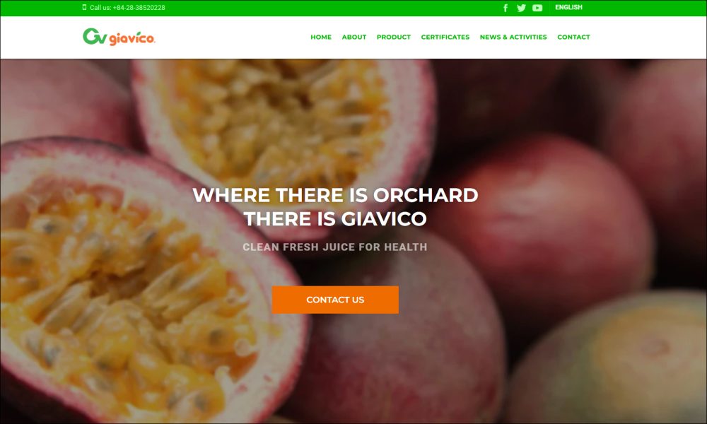 Giavico - Fruit Juice Manufacture