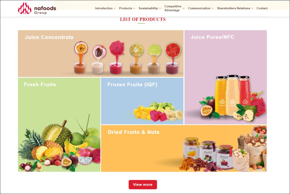 Nafoods Group JSC - Fruit Juice Manufacture