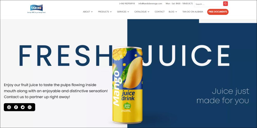 Tan Do Beverage - Fruit Juice Manufacturer
