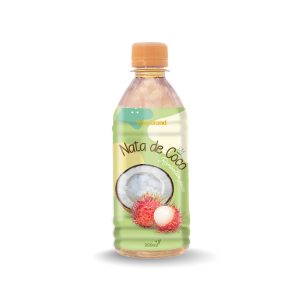 coconut juice drink with nata de coco