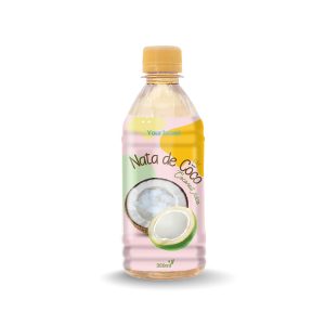 coconut juice drink with nata de coco