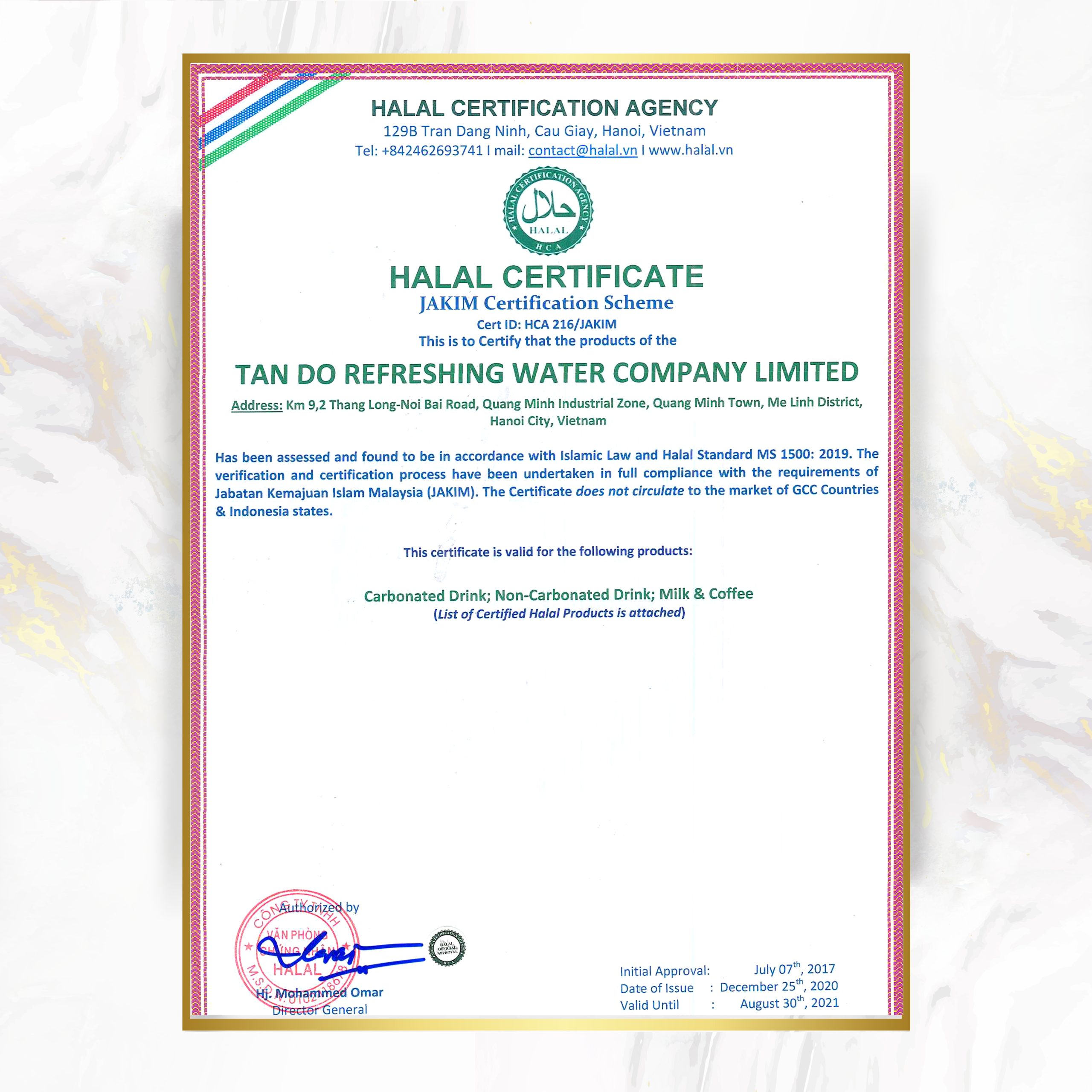 Halal-certificate halal certificate