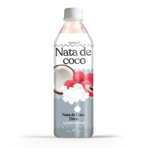Lychee juice drink with nata de coco 500ml
