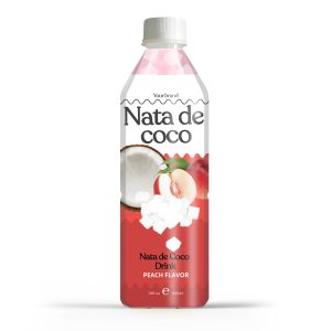 Peach juice drink with nata de coco 500ml