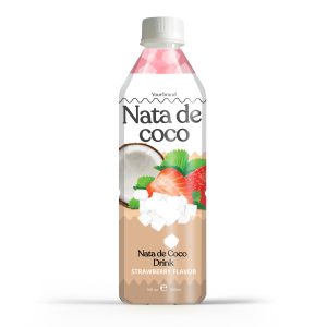 strawberry juice drink with nata de coco 500ml