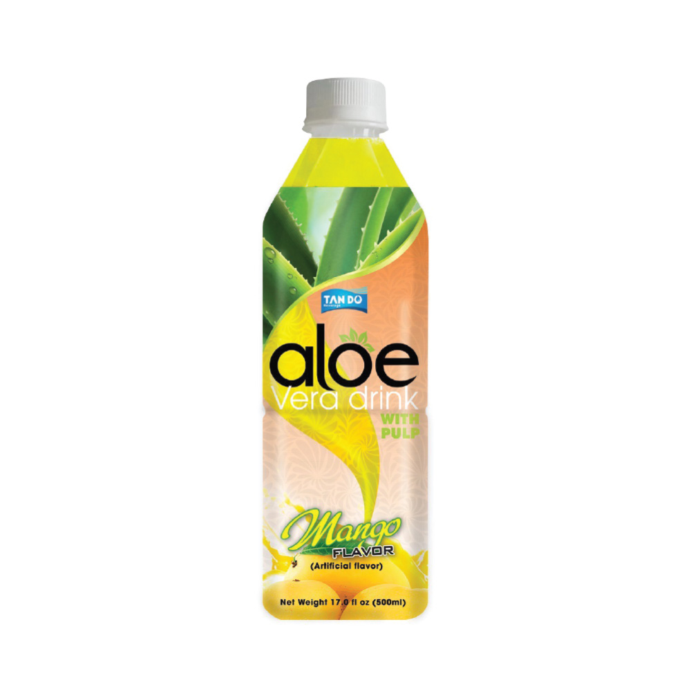 Tan Do Brand Aloe Vera Drink 500mL Mango Flavor