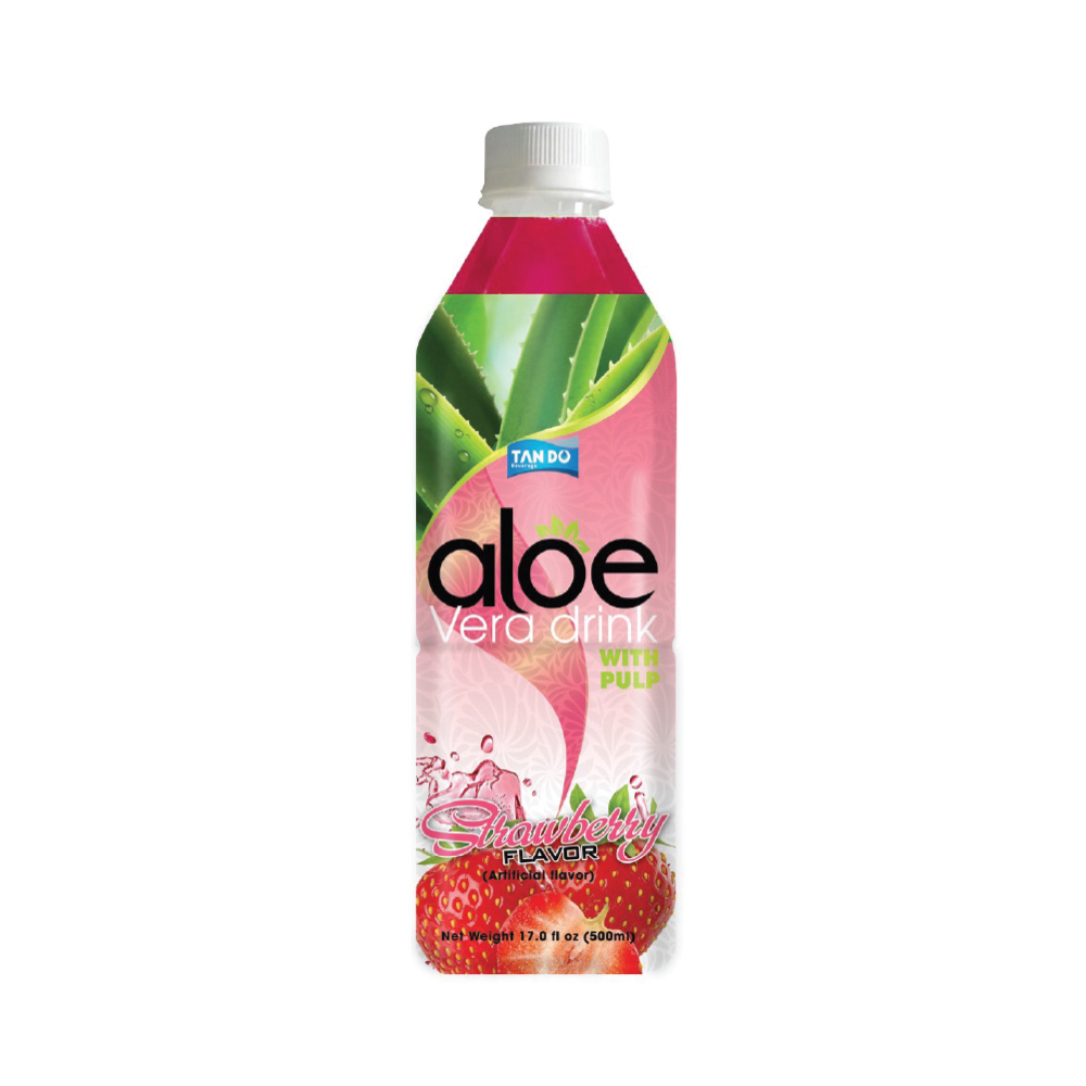 Tan Do Brand Aloe Vera Drink 500mL Strawberry Flavor