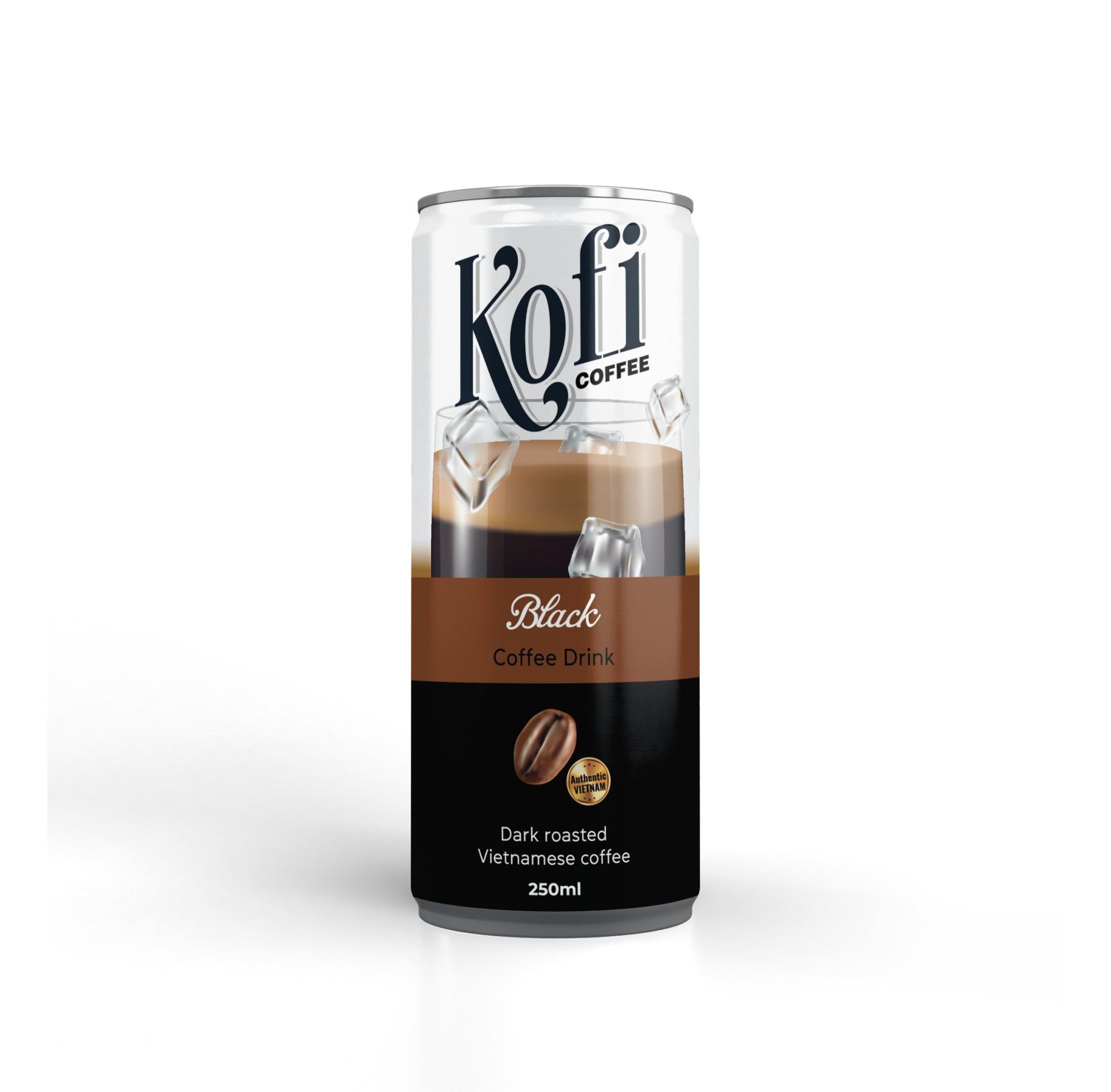 kofi black final Kofi Cappuccino Canned Coffee