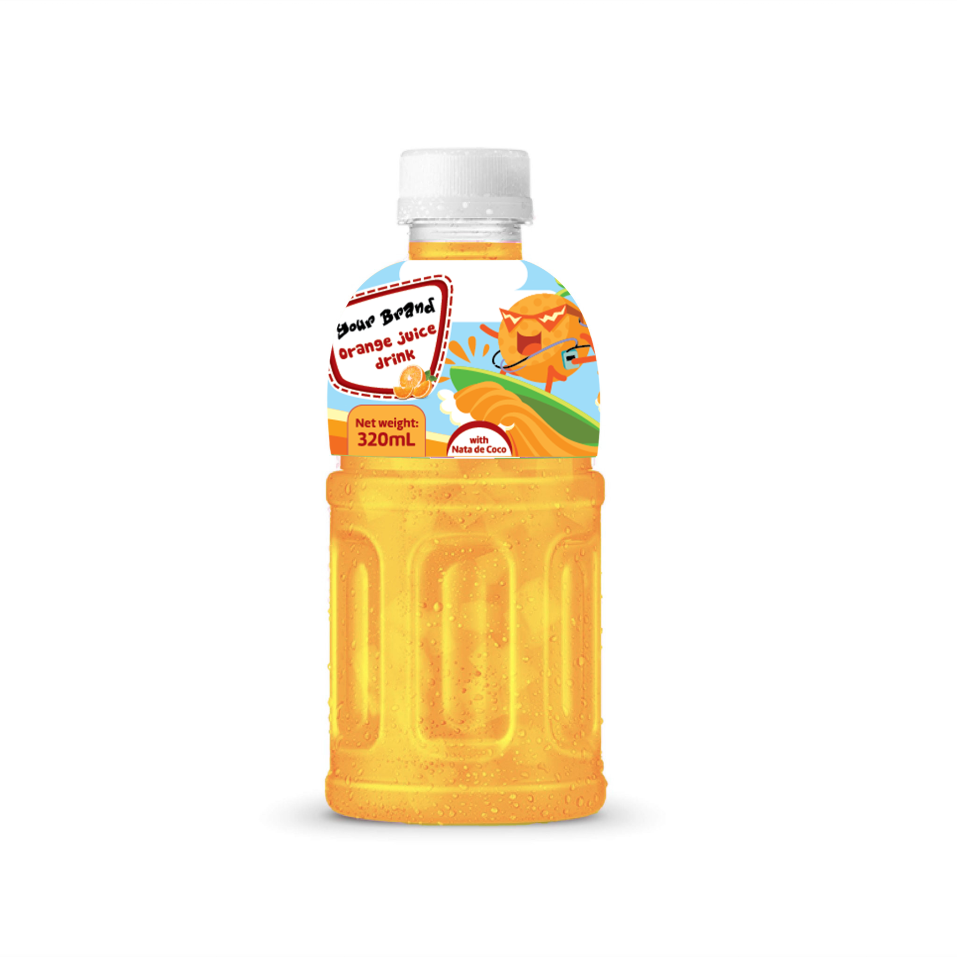 Nata de Coco Juice Drink Orange Flavor Private Label