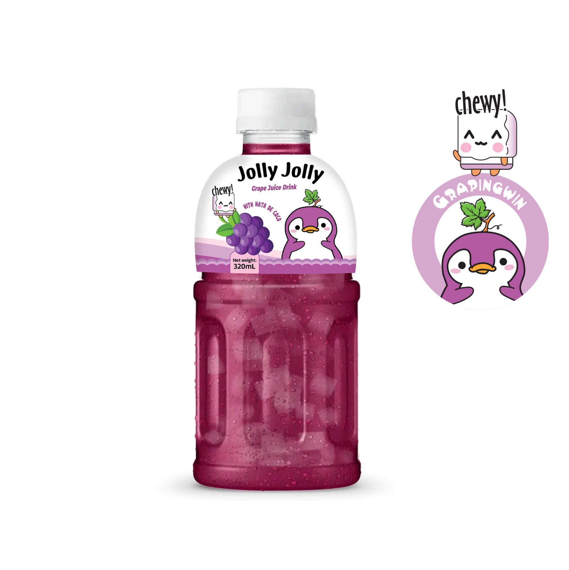 Jolly Jolly Nata de Coco Drink Grapes Flavor