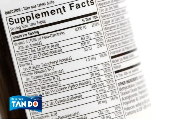 supplement fact label