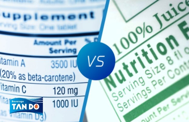 supplement fact vs nutrition fact