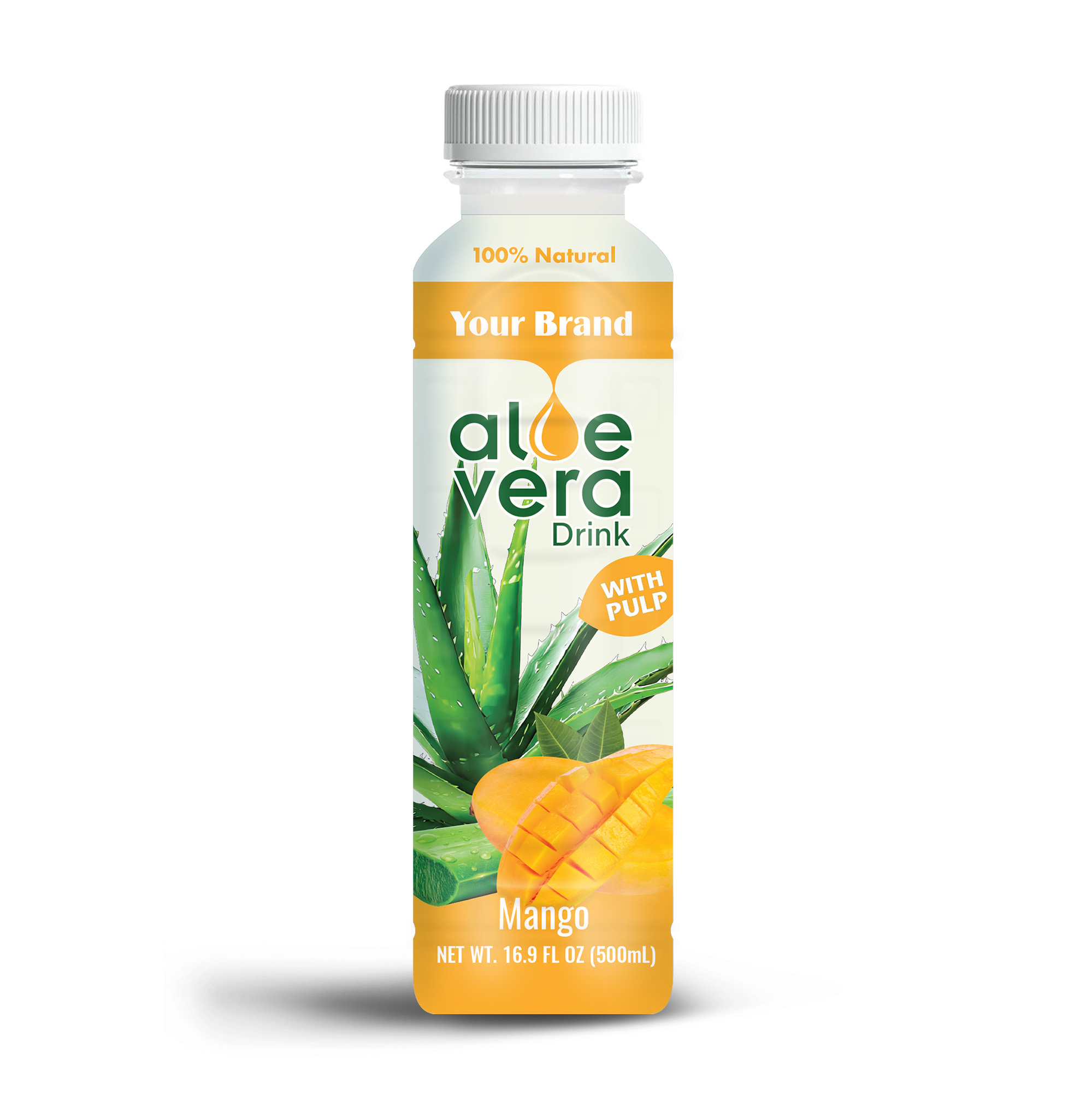 Aloe Vera Drink Mango 500ml PET Bottle 38 Private Label