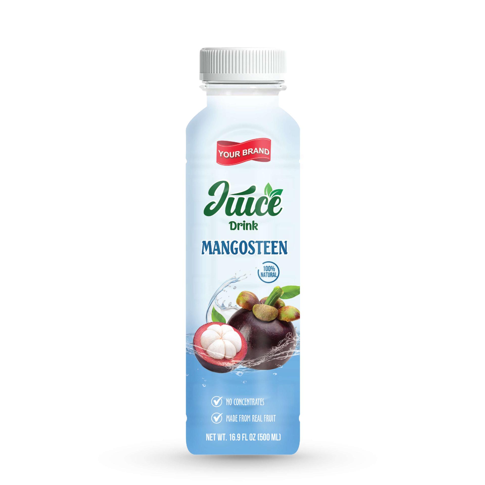 Mangosteen Juice Drink 500ml PET Bottle 38 Private Label Co-packing Manufacturer
