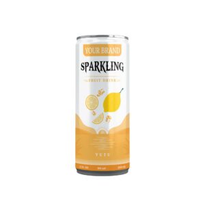 Sparkling Water Private Label 250ml Sparkling Fruit Drink Yuzu