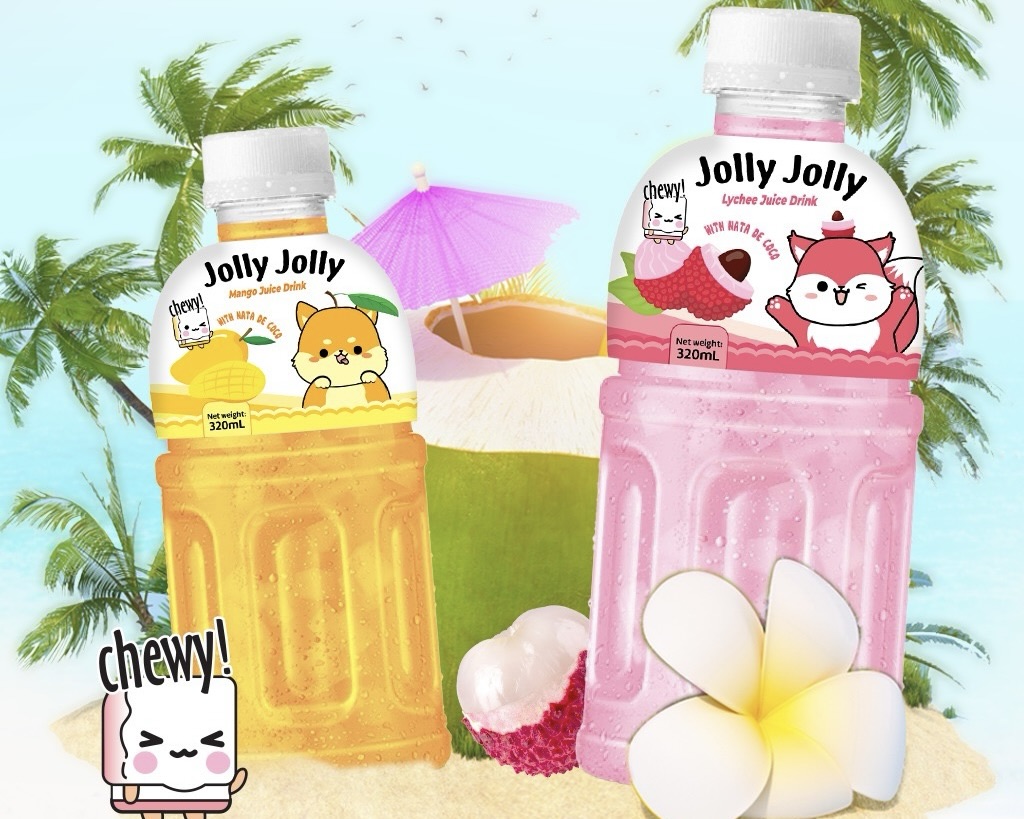 jolly jolly fruit juice with nata de coco