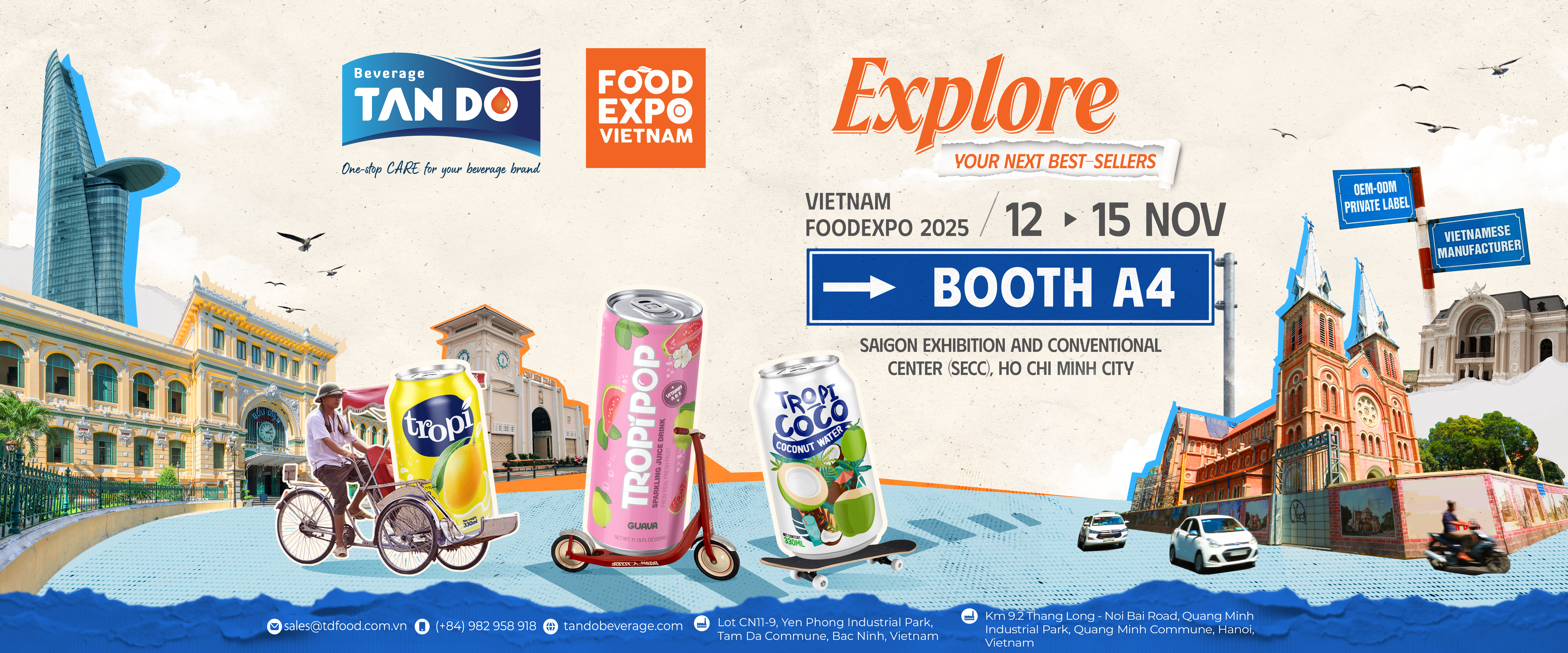 Tan Do Beverage Returns to Vietnam Food Expo 2025 with Trusted ODM/OEM Expertise