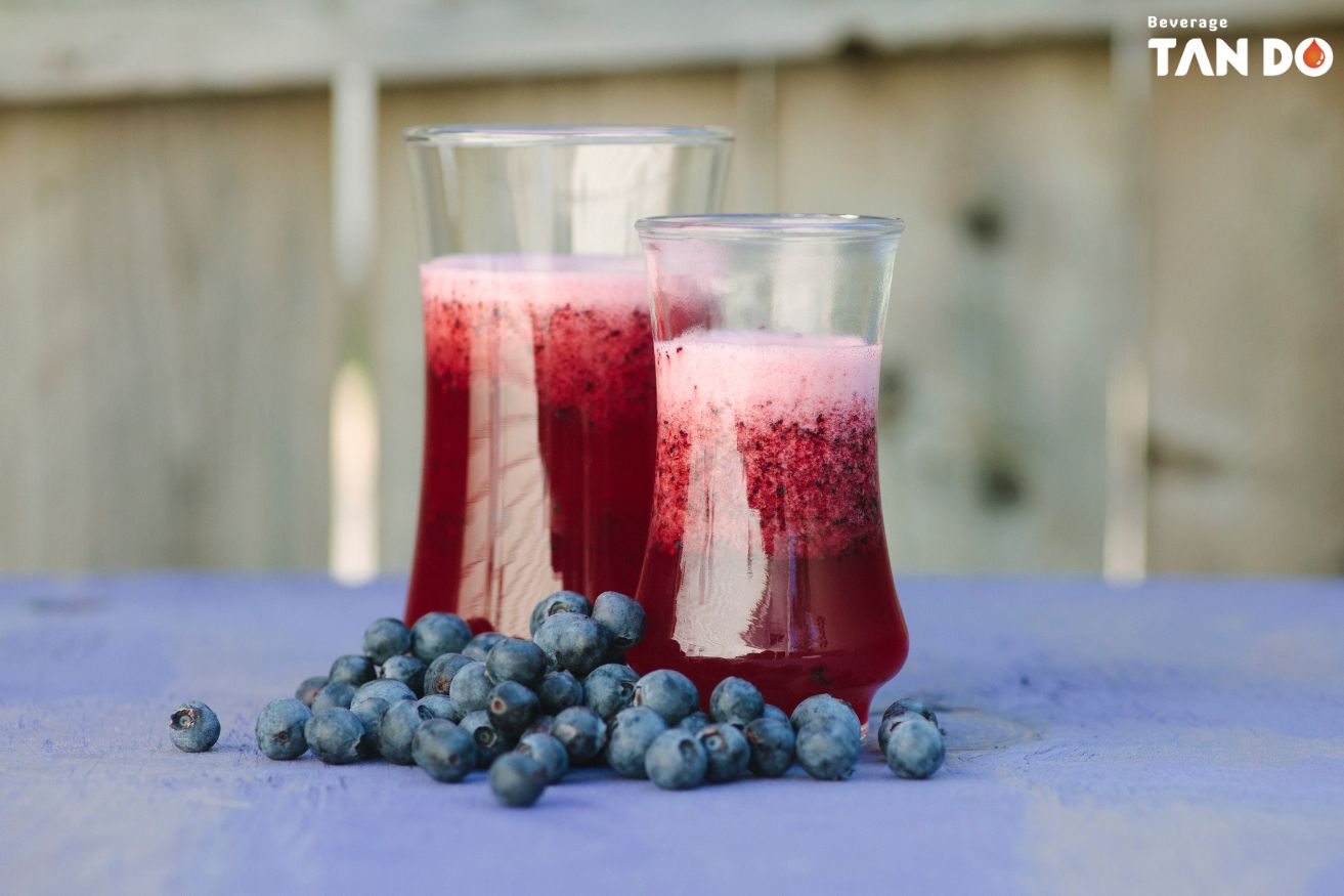 Blueberry healthy fruit juice