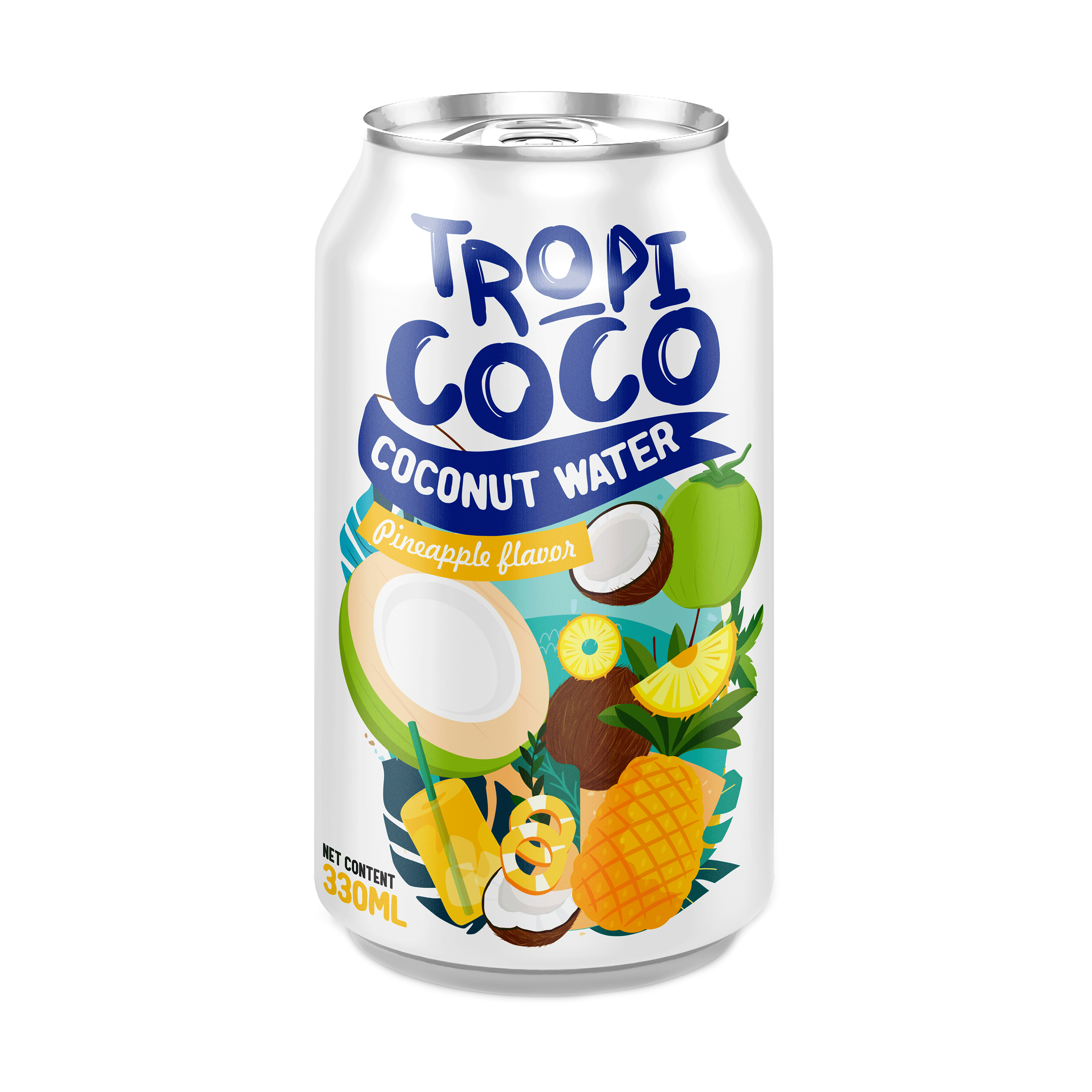Tropicoco Coconut Water Drink Pineapple Flavor