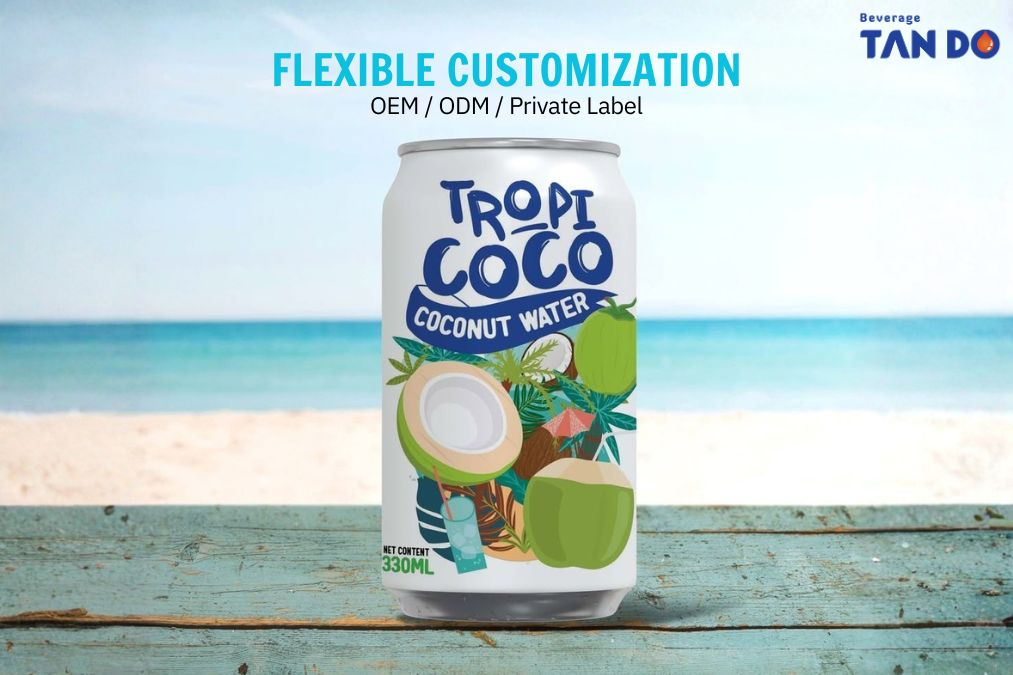 Custom Private Label Coconut Water by Tan Do