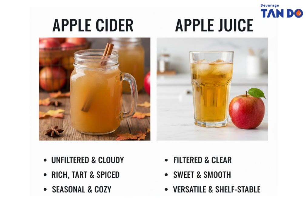 Defining the Two Apple Juice and Apple Cider