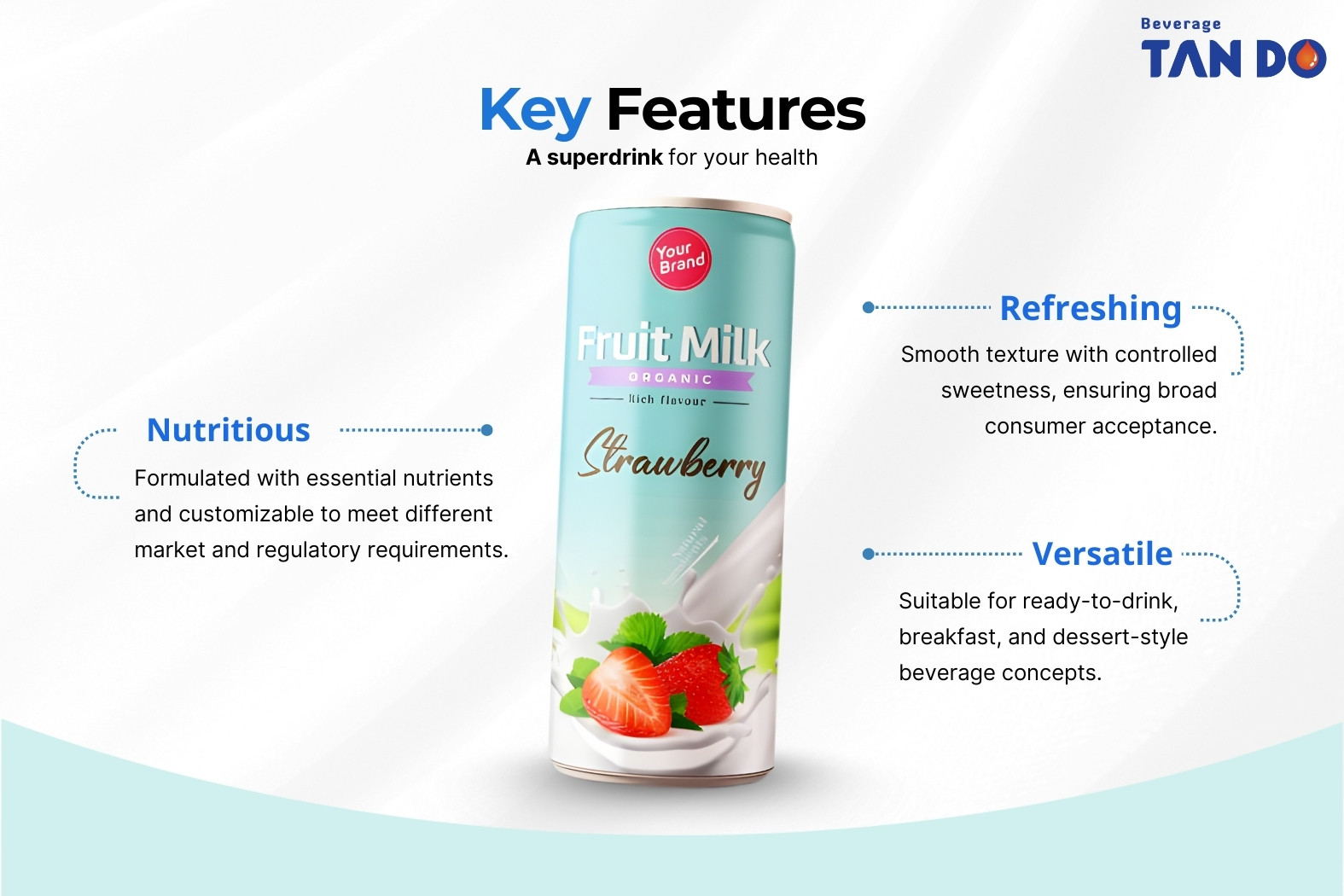Key Features of Flavored Milk Drink Tan Do