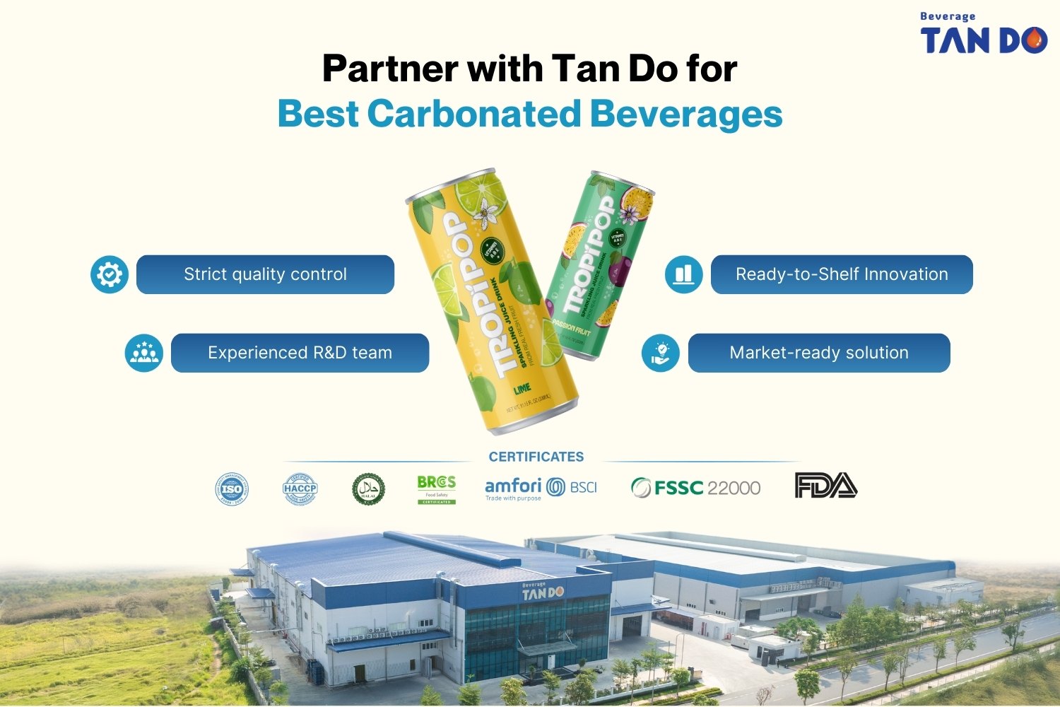 Partner with Tan Do for the Best Carbonated Beverages