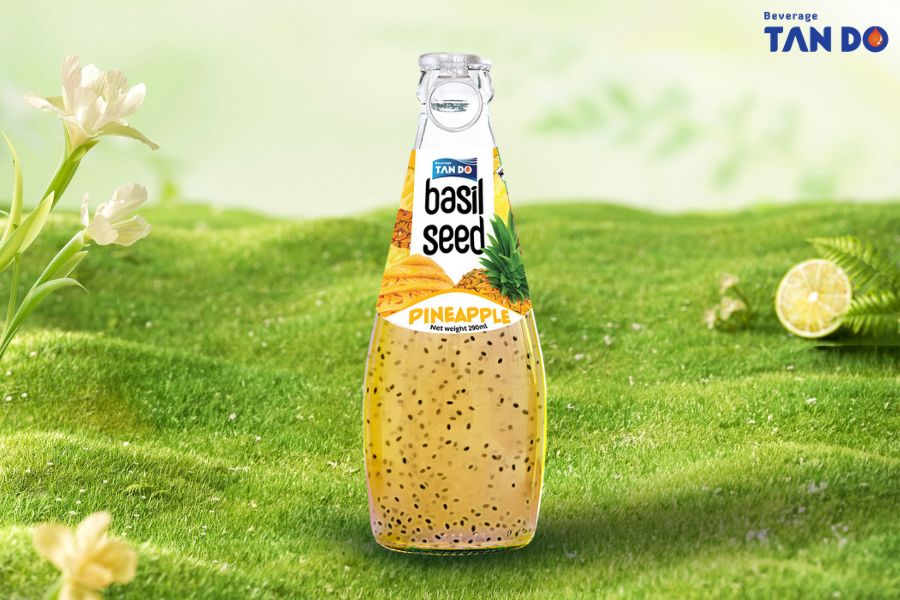 Pineapple Basil Seed Drink 