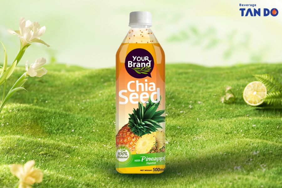 Pineapple Chia Seed Drink 