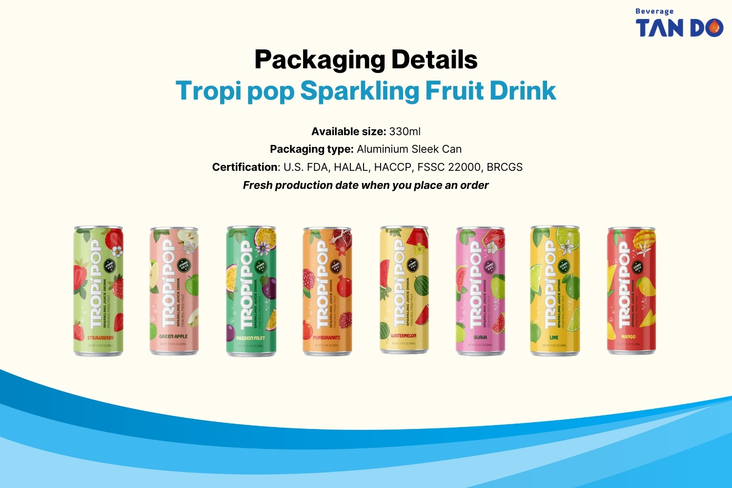 packaging details tropipop sparkling fruit drink