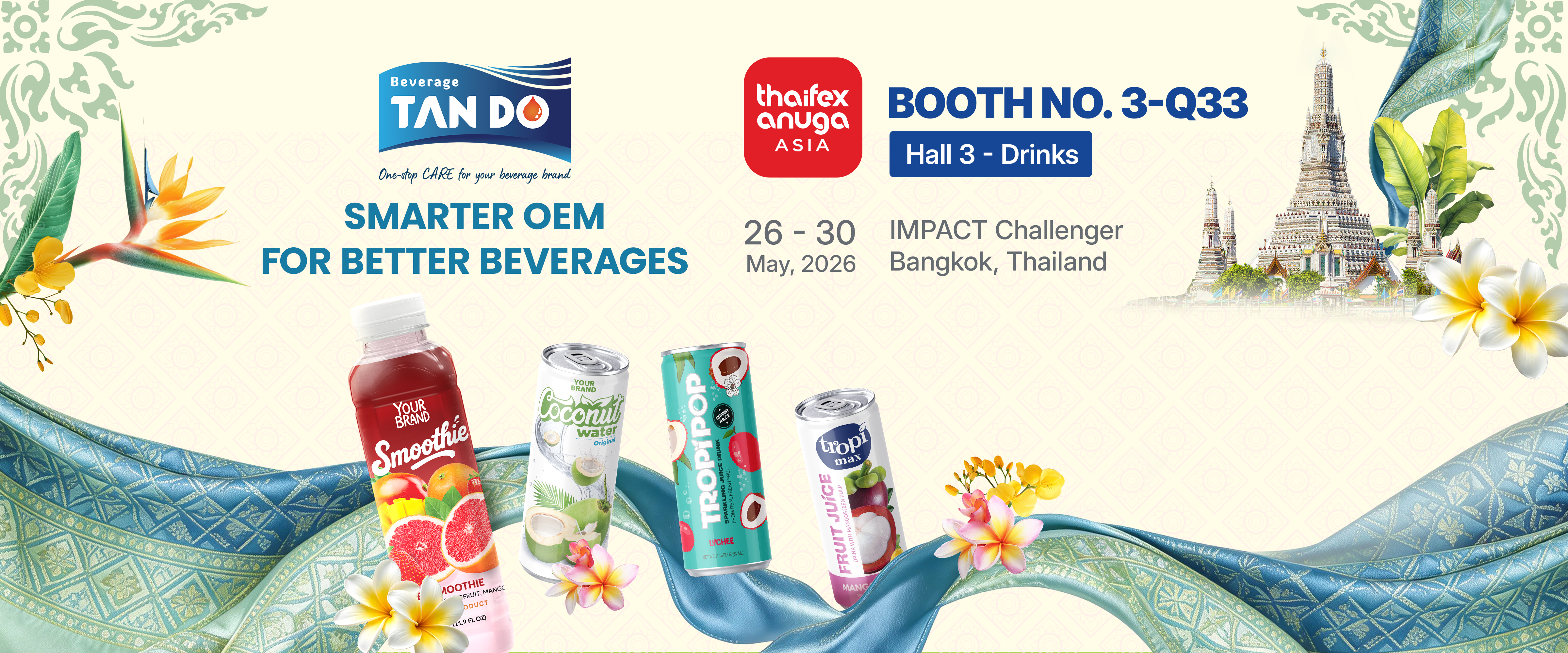 Tan Do Beverage Heads to THAIFEX – Anuga Asia 2026!