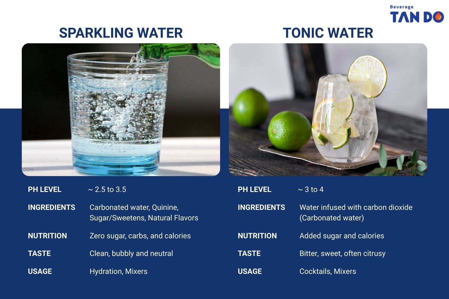 What's the Difference Between Tonic Water vs Sparkling Water